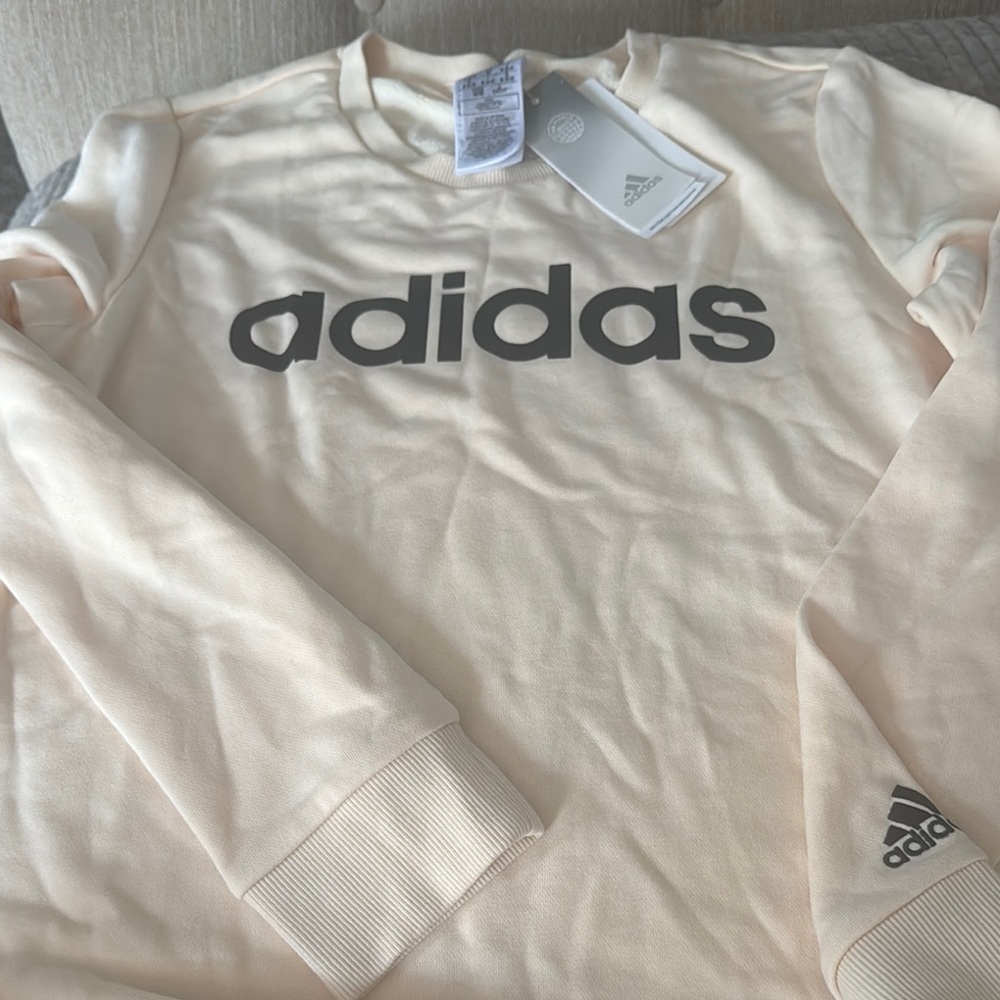 Adidas Cream Sweatshirt. NWT.